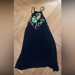 Black dress with pattern